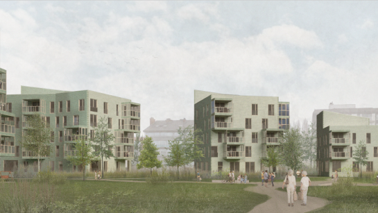 toekomstbeeld project karel goetghebeurstraat in oostende