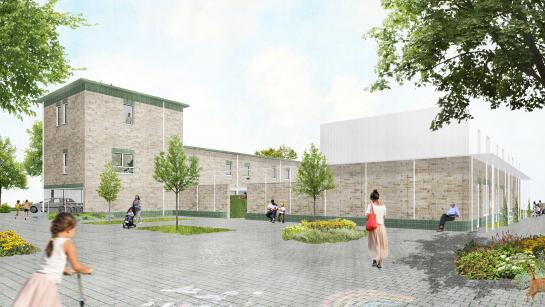 Toekomstbeeld Stedebeekpad in Oudenburg