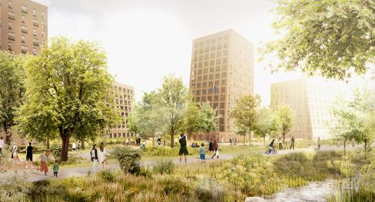 Toekomstbeeld de vernieuwde stad oostende