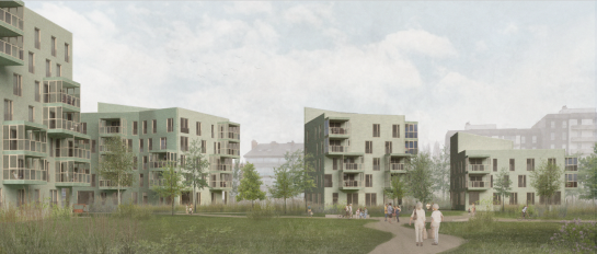 toekomstbeeld project karel goetghebeurstraat in oostende