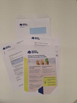 inhoud van enveloppe huurprijs