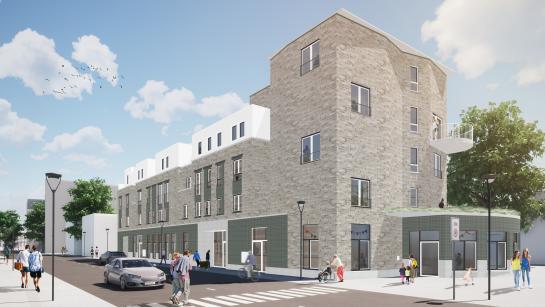 Toekomstbeeld Hoogstraat in Oudenburg